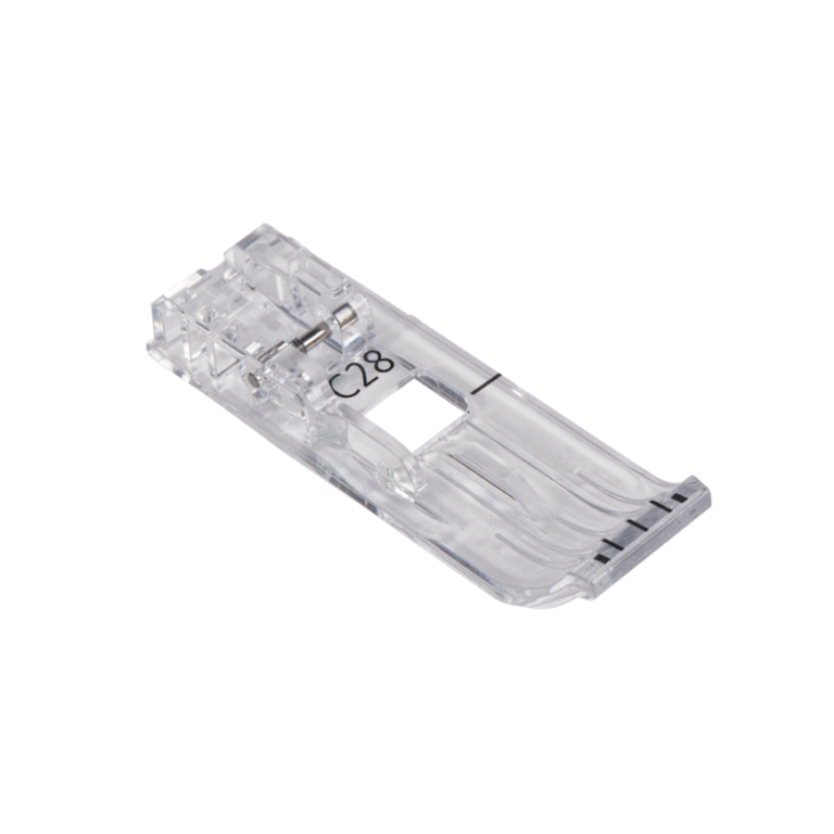 Jopto 2 Pezzi Piedino in plastica trasparente satinata Piedino per macchina per cucire a punto tondo corto compatibile con Singer, Brother, Babylock, Euro-Pro, Janome, Kenmore, White, Juki, New Home